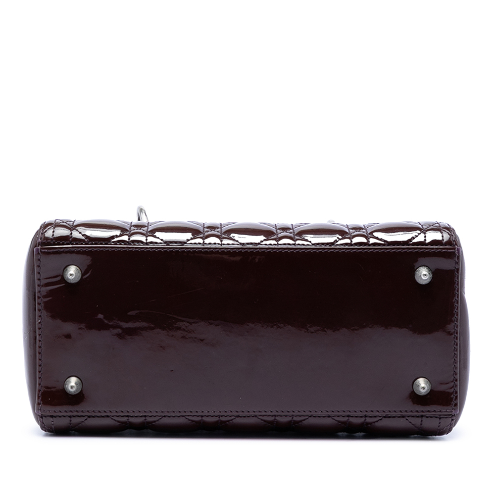 Pre-Loved Dior Medium Patent Cannage Lady Dior - Picture 3 of 7